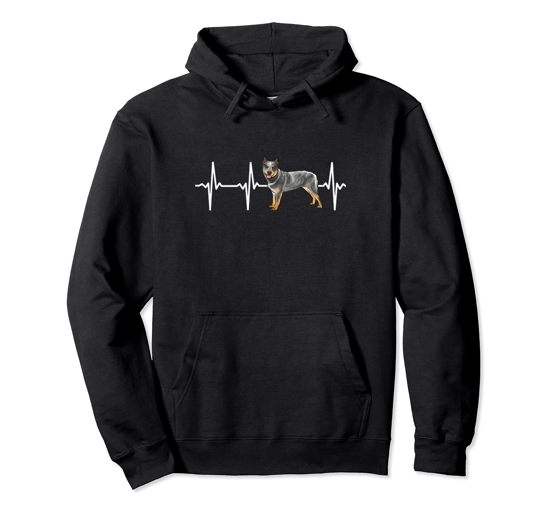 Australian Cattle Dog Heartbeat Love My Dog Pullover Hoodie