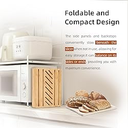 Bamboo Bread Slicer for Homemade Bread - Adjustable