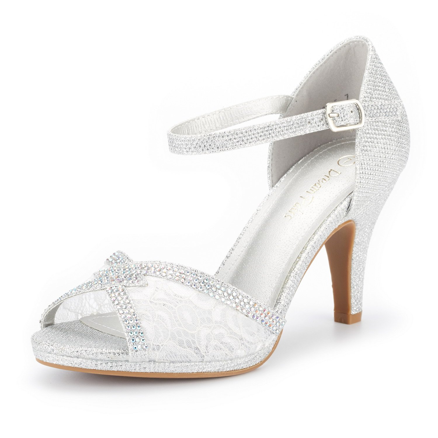 DREAM PAIRS Women's Amore Fashion Stilettos Open Toe Pump Heel Sandals