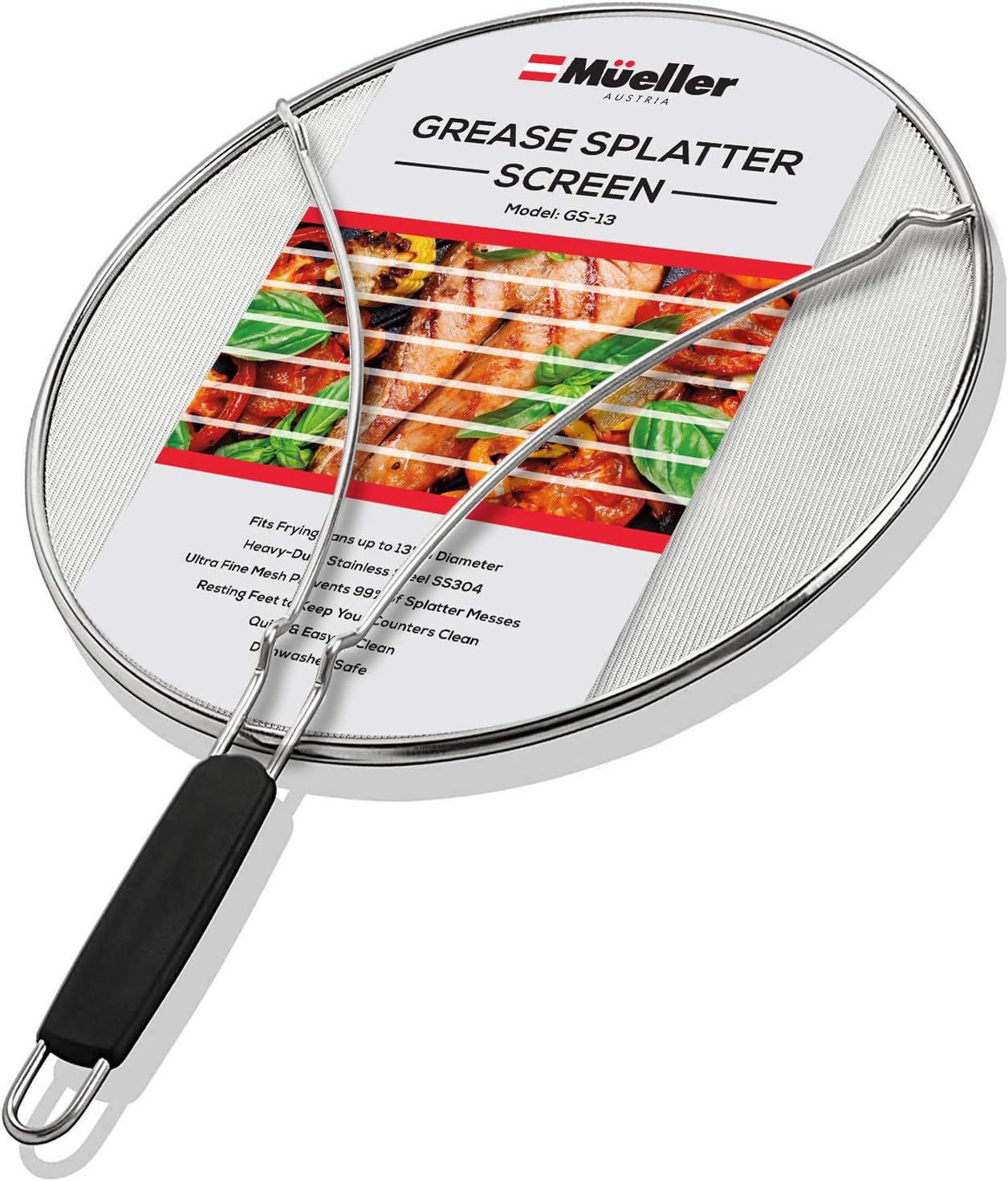 Mueller Grease Splatter Screen for Frying Pan 13", Ultra