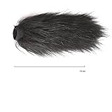 Movo WS4 Furry Outdoor Microphone Windscreen Muff for Long Shotgun Microphones up to 5" X 25mm (L x D) - Fits the Audio-Technica ATR6550, AT897, AT875 & Similar Mics