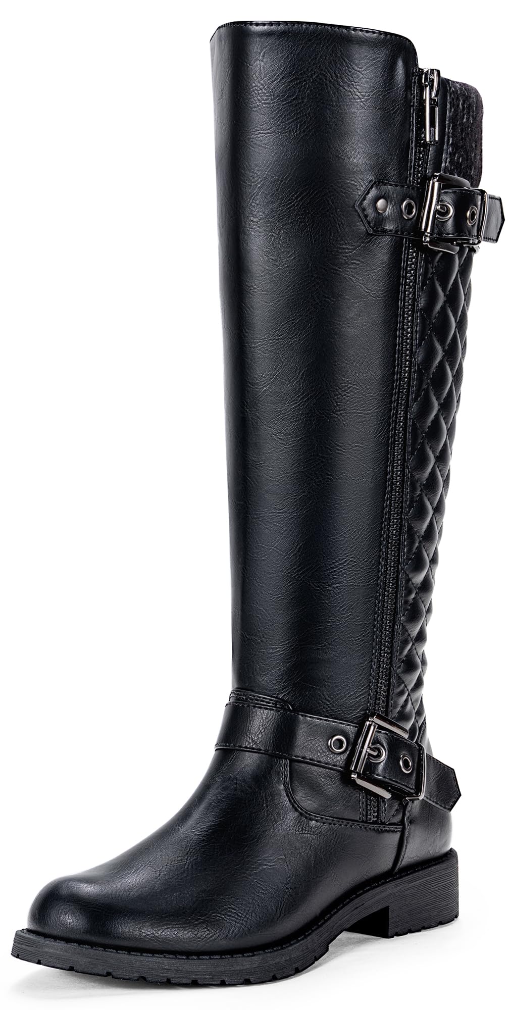 Photo 1 of (see all images) Jeossy Women's Black Riding Boots, Knee High Boot, 945 Size 9.5 US - Knitting Wool Calf (DJY945 Black 10)