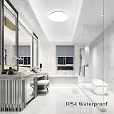 Lepro 24W LED Ceiling Light IP54 Bathroom Bright 2400lm Daylight 5000K Ø28CM view 2