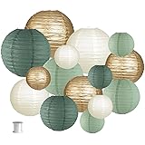 zilue Paper Lanterns Decorative, Round Hanging