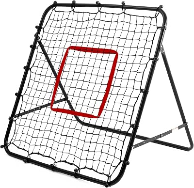 Amazing Tour Football Rebounder - Adjustable Steel Frame Net Practice Trainer