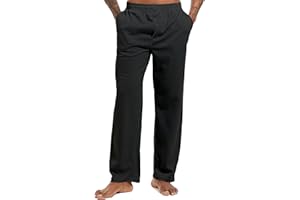 Inner Wish Men's Pajama Pant, Soft Mens Lounge Pants Sleep Bottoms with Pockets Drawstring