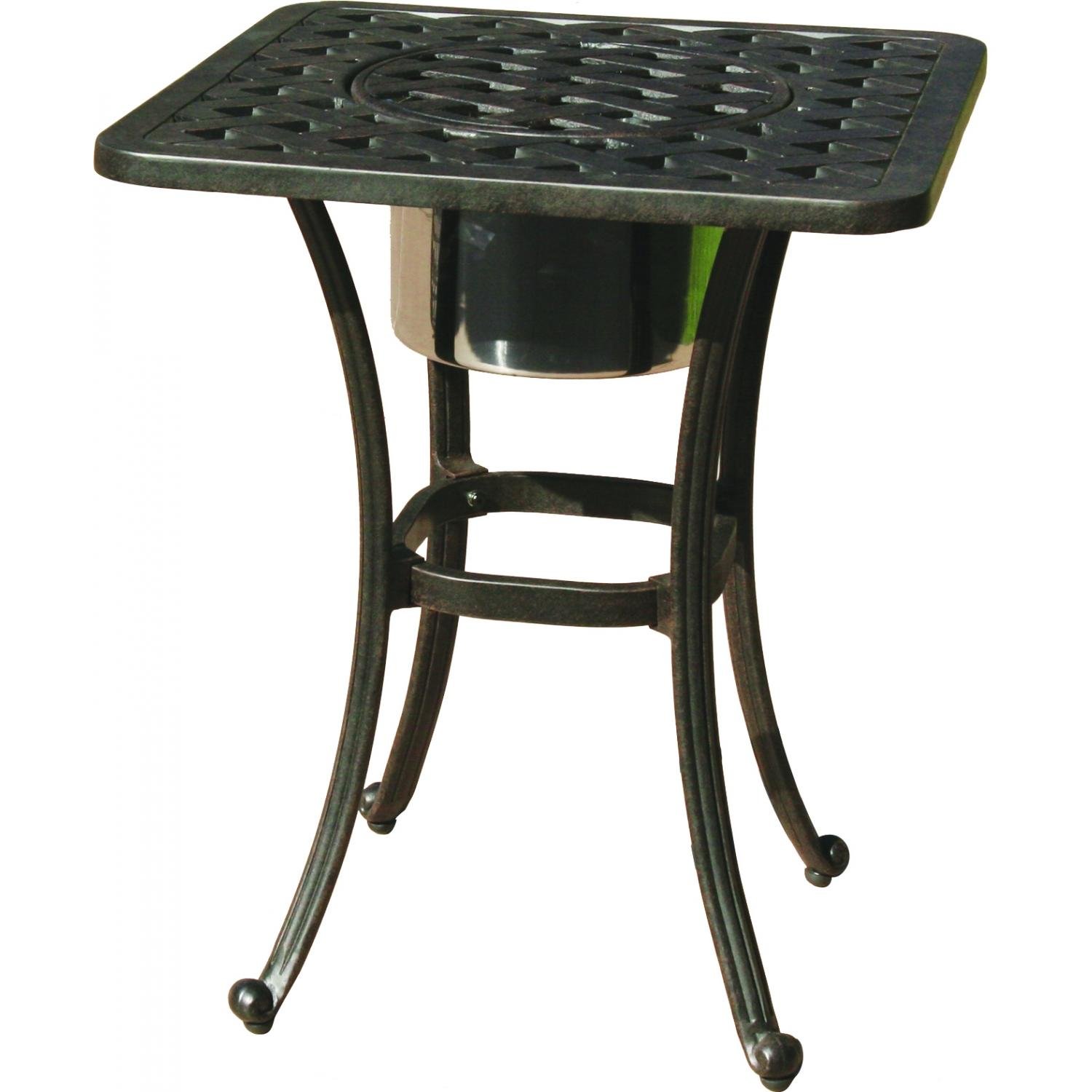 Best Cast Aluminum Square End Table