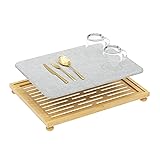 Golener Stone Drying Mat for Kitchen Counter, Dish