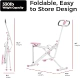 Sunny Health & Fitness Upright Row-N-Ride Exerciser Pink P2100 view 7