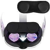 (1 Pack) VR Lens Protector Cover Dust Proof Cover for Quest 3S / Valve Index/Quest 3 / Quest 2 / Quest, Washable Protective S