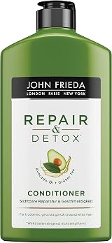John Frieda Repair & Detox Conditioner Avocado Oil Green Tea Damaged Hair 2x view 1