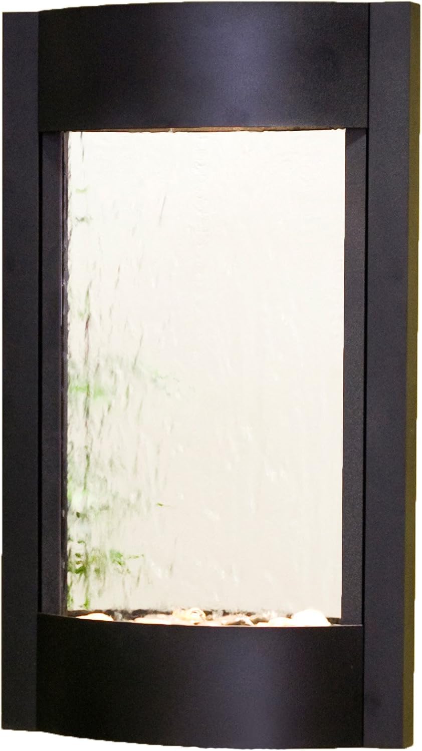 Serene Waters Water Feature with Silver Mirror (Silver Metallic): Home & Kitchen