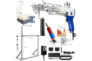ARTUFTING Rug Tufting Gun Starter Kit with Aluminum Frame & Carpet Trimmer, Carpet Making Kit with Tufting Frame Tufting Supplies with Primary Tufting Cloth, Rug Gun Machine Starter Kit with Rug Shaver