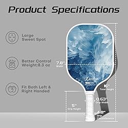 LUZZ Pickleball Paddles Set of 2, T700 Carbon Fiber