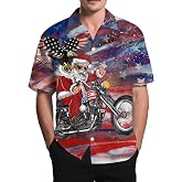 LESOCUSTOM Funky Hawaiian Shirts for Men Rave Party Tropical Casual Clothes | Short Sleeve, Button Down, Print, Lightweight, Easy Care, Casual, Soft, Aloha, Camp, Cruise, Luau, Beach, Party, Holiday