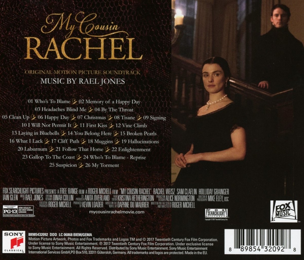 Rael Jones My Cousin Rachel Original Motion Picture Soundtrack Amazon Com Music