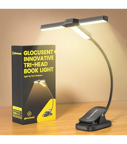 USB Rechargeable Neck Reading Light, Hands-Free Flexible Book Light With Stepless Dimming & 3 Color Temperatures, Eye Comfort LED Lamp For Reading In Bed (White - View #4