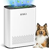 KNKA Air Purifiers for Home Large Room Bedroom Up to 2325 Ft², Washable Filters, Air Quality Monitor, Turbo Mode, Auto & Slee