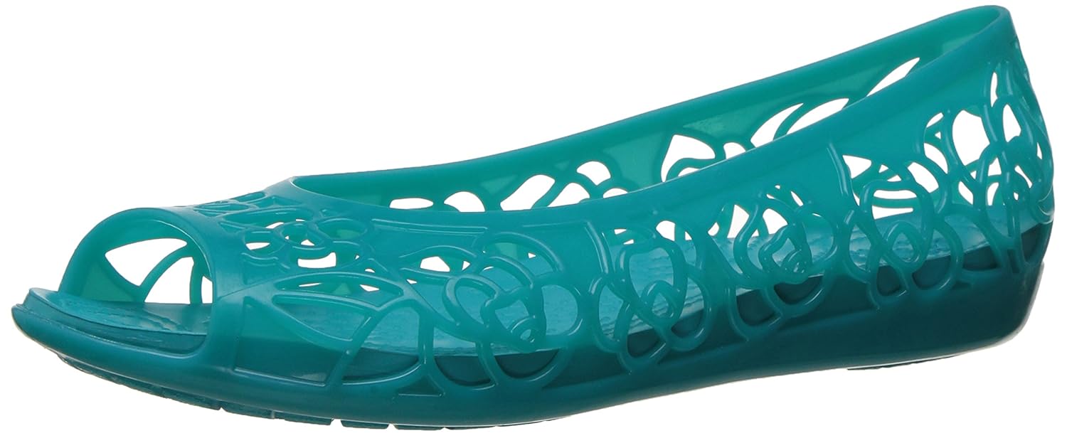 Buy Crocs Women's Isabella Jelly Flat, Turquoise, 5 M US at Amazon.in