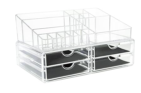 Feibrand Größe Makeup Organizer kosmetik Aufbewahrung Transparent