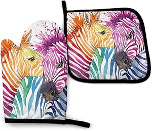 Btali Mitones de Silicona para Horno Mitones para Horno Guantes Patrón