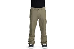 Volcom mens Freakin Chino Snowboard Ski Pant – 15k Waterproof Stretch Shell, Zip Tech®, Vented