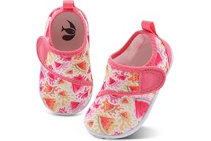 shopUAL Toddler Water Shoes Kids Girls Boys Beach Aqua Socks Skin Barefoot Walking Water Shoes Quick Dry Non-Slip Breathable Swim Pool Surf