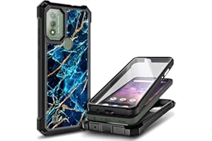 WDHD Designed for WIKO Voix Case with [Built-in Screen Protector], Full-Body Protective Shockproof Rugged Bumper Cover Phone Case for WIKO Voix U616AT (Sapphire)