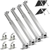 Solar Panel Mounting Brackets, 2 Sets Adjustable Solar Panel Tilt Mount Brackets, 14-27IN Adjust Solar Panel Rack, Support up