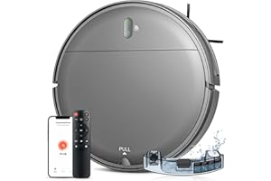 Robot Vacuum and Mop Combo, 2 in 1 Mopping Robot Vacuum Cleaner with Schedule, Wi-Fi/Voice/App, Strong Suction, Ease of Use, 
