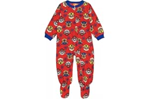AME INTL Paw Patrol Fleece Footed Pajamas Footed Blanket Sleeper Toddler Boys Small Print