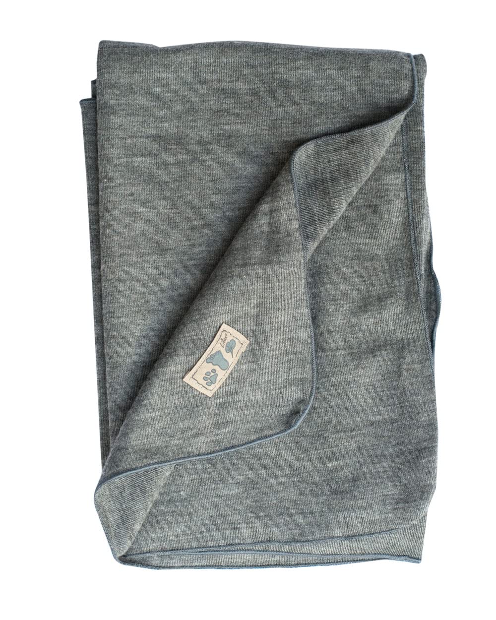 Lilano, Lightweight merino / silk baby blanket, 70% wool (KBA), 30% silk, 210 g/m² (grey)