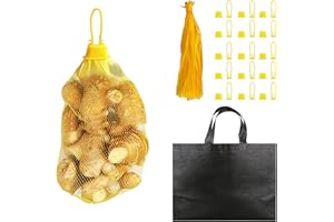 100Pcs Seafood Boiling Bags , 24 in Mesh Onion Bags , Crawfish Bags Boiling Bags , Reusable Agricultural Products Nylon Mesh 