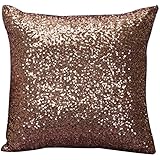Aobuang Solid Color Glitter Sequins Throw Pillow Case,Cafe Sofa Throw Home Decor Cushion Covers