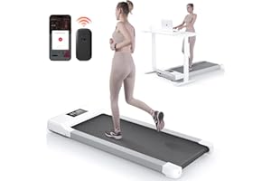 Lacuffy Walking Pad Treadmill, Smart Walking Pads, 2.5HP Under Desk Treadmill for Home Office Use, Remote Control & App-Enabled, No Assembly Required, 300lb Weight Capacity