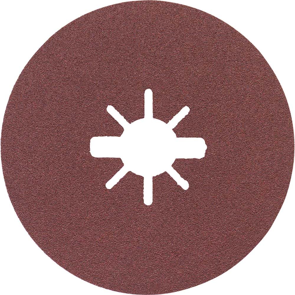 Bosch Accessories Fibre Sanding Discs Expert (for Metal, X-LOCK, R444, Diameter 125 mm, Grit Size 100, Bore Diameter: 22.23 mm)