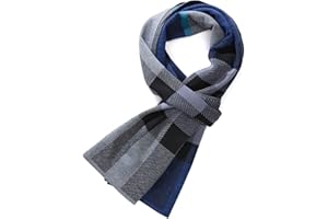 FULLRON Men Winter Merino Wool Knit Scarf - Warm Soft Cashmere Feel Neck Scarves