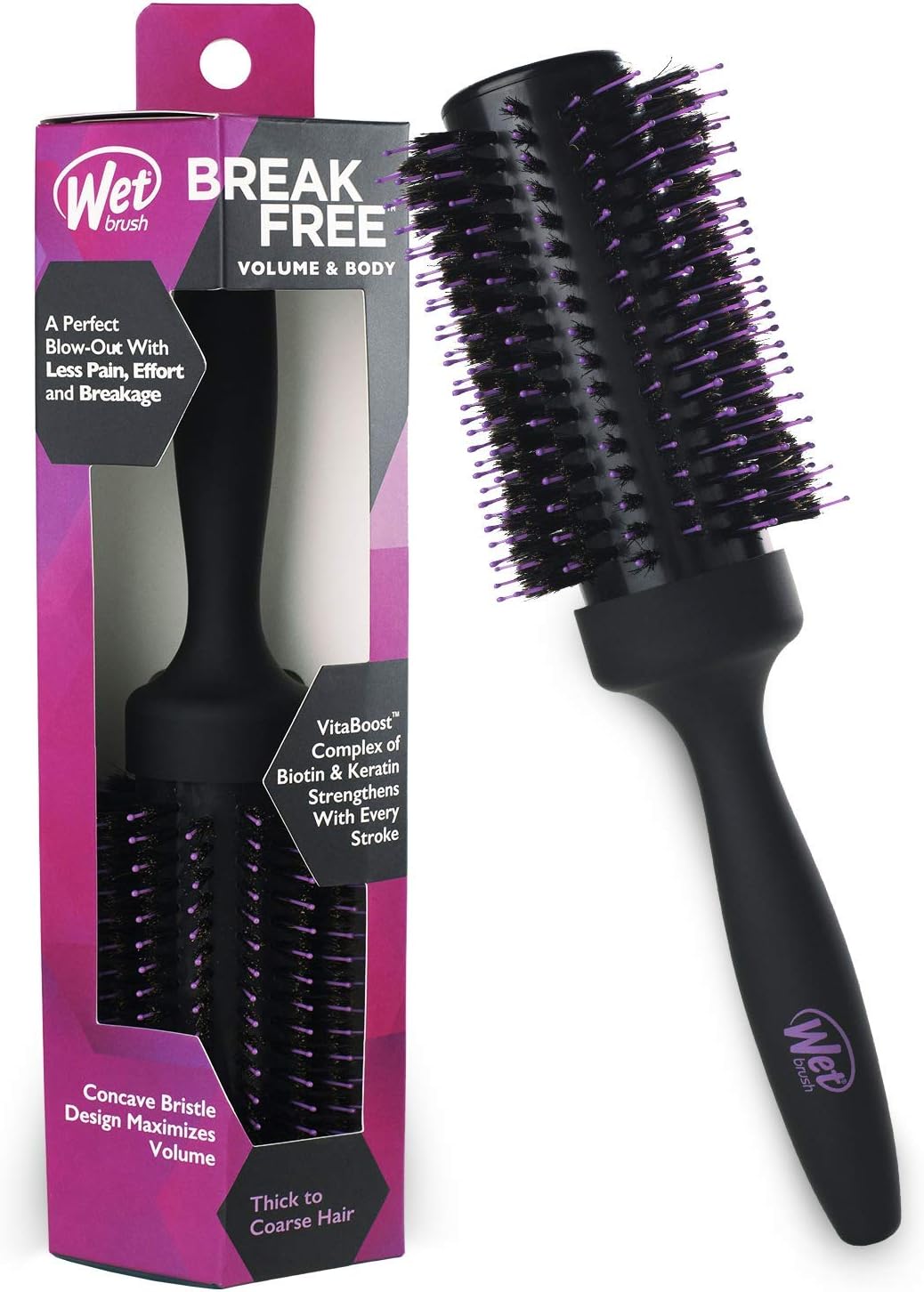 Wet Brush, Volumizing Round ThickCourse By For Unisex, Dickes Haar, Thick Hair