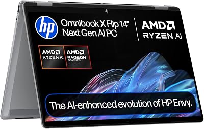 HP OmniBook X Flip NGAI 14" Laptop Ryzen AI 5 340 16GB 512GB SSD 2K Touch