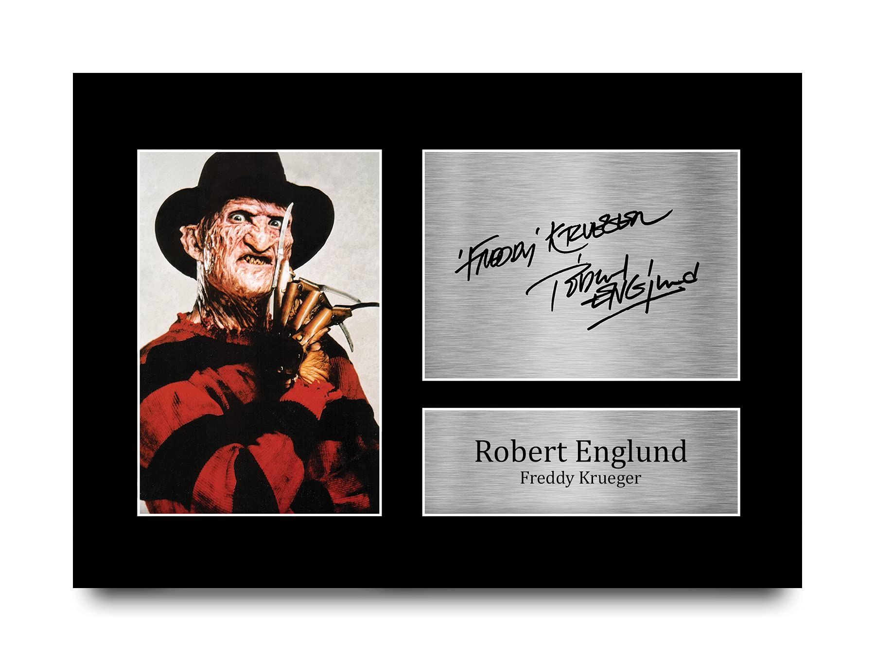 HWC Trading Freddy Krueger Gift Signed A4 Printed Autograph Robert Englund Gifts Photo Display โ image 1