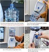 GOODFEER Mini Water Dispenser with Tap 2.5 L 8 Cups for Home Office view 5