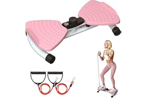 BRIZAGO Waist Twister Ab Machine, 300 lbs Weight Capacity Anti-Slip Twist Board, Noiseless Exercise Equipment with Digital Display for Tracking Time, Reps & Calories, Home Gym Workout for Women and Men