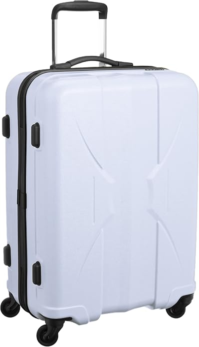 Amazon サンコー スーツケース ジッパー 四季颯 日本製 消音 静音キャスター Psk1 59 53l 59 Cm 2 8kg ホワイト スーツケース
