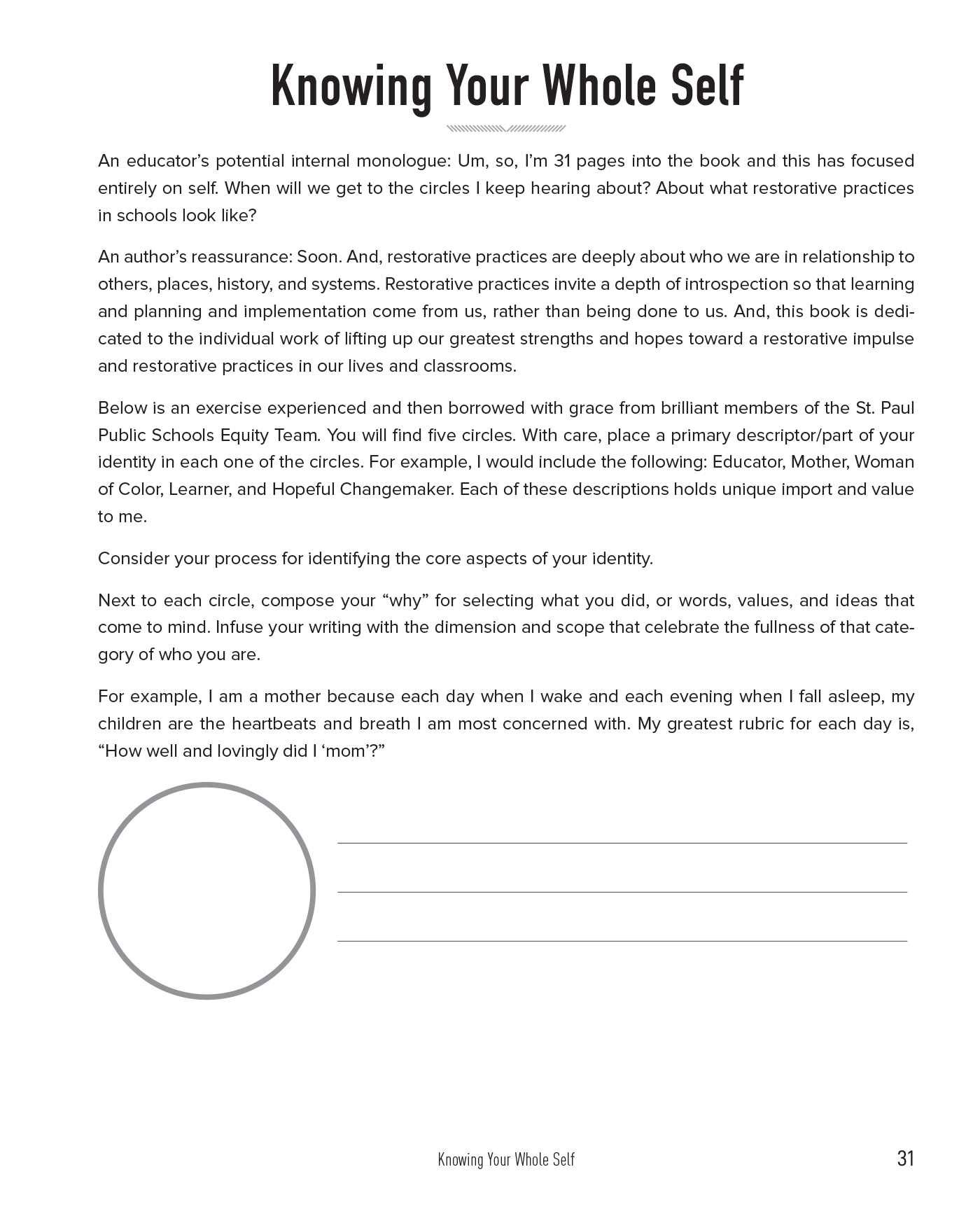 restorative practices at school an educator s guided workbook to nurture professional wellness support student growth and build engaged classroom communities books for teachers mccammon becky 9781646040001 books