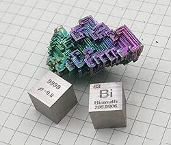 Bismuth Cube - 10mm Pure Metal Element Cubes