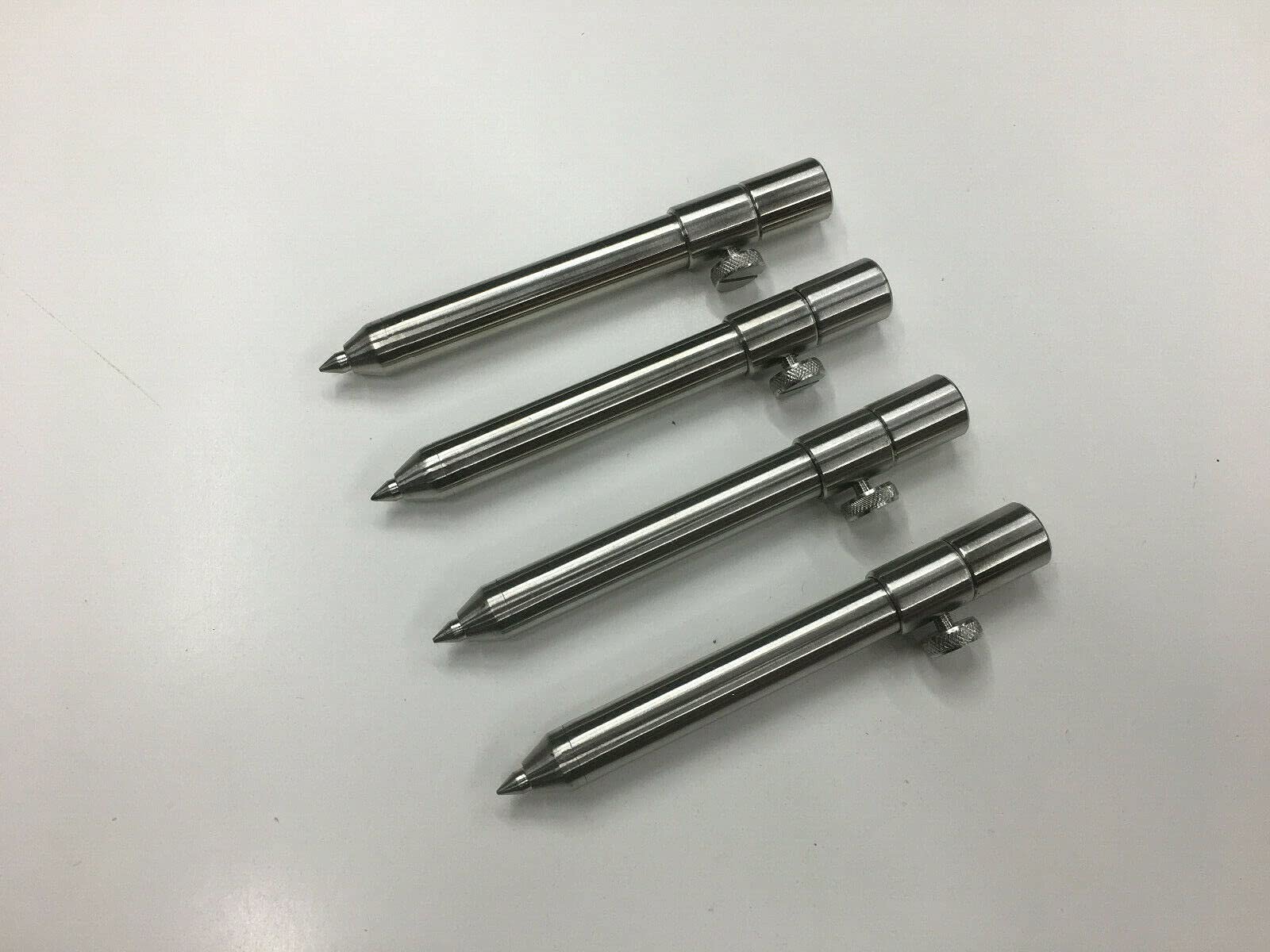 TMC 4 x 16mm diameter Stainless Steel Bank sticks/Goal post 15-25 cm. Carp, Coarse