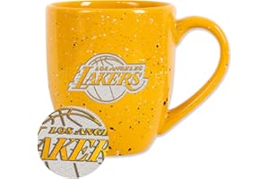 Rico Industries NBA Basketball Alternate 16 oz Team Color Laser Engraved Speckled Ceramic Coffee Mug