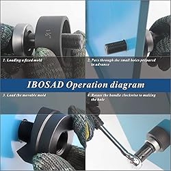 IBOSAD Manual Knockout Hole Punch Driver Kit