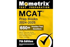 MCAT Prep Books 2024-2025 - 650+ Practice Test Questions, MCAT Secrets Study Guide and Exam Review with Step-by-Step Video Tu