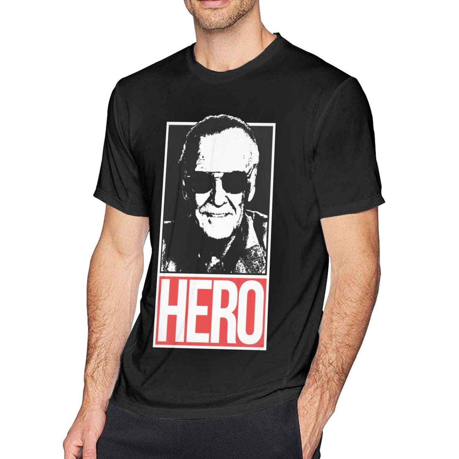 Mekoe S Vintage Real Hero Stan Lee Tshirt Black